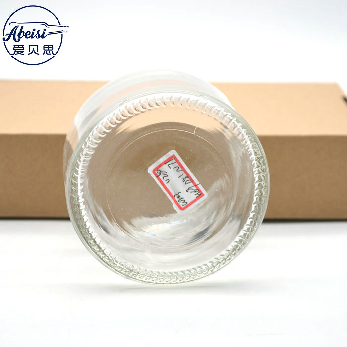 250 ml round glass container child proof weed jar