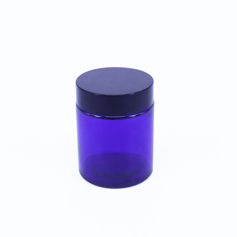 250 ml white jar for cream 250ml blue color pp cream jar pot 8oz