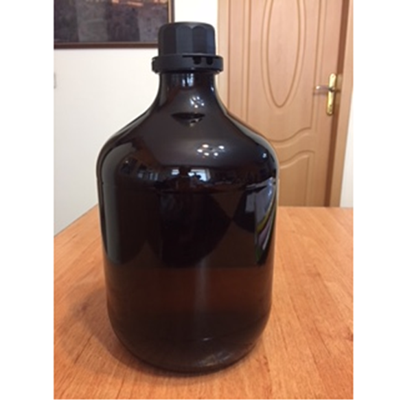 2500ml 2.5Liter 2.5L amber glass chemical reagent bottle With Screw Cap Sealing