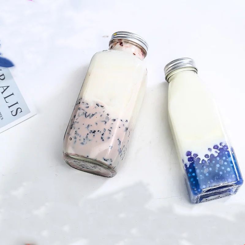 250ML 350ML 500ML 300Ml Sports Water Bottles Glass Juice Drink Milk Glass Bottle For Mineral Water