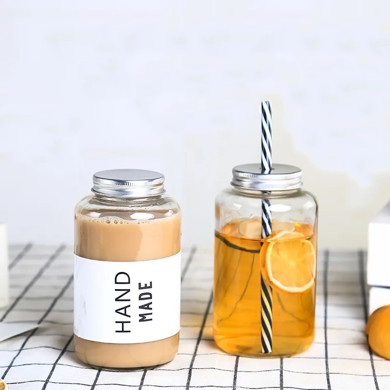 250ML 350ML 500ML 300Ml Sports Water Bottles Glass Juice Drink Milk Glass Bottle For Mineral Water