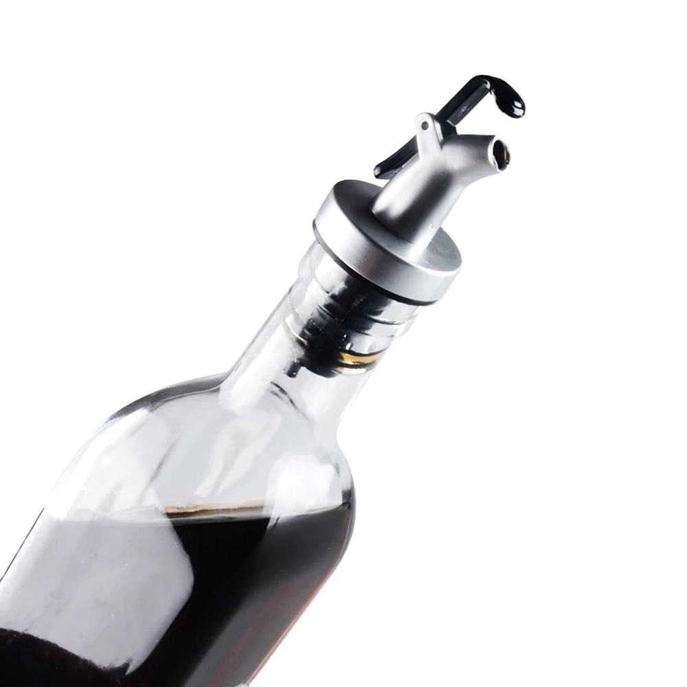 250ML 500ML 750ML Clear square olive oil packing glass bottle with Dispenser
