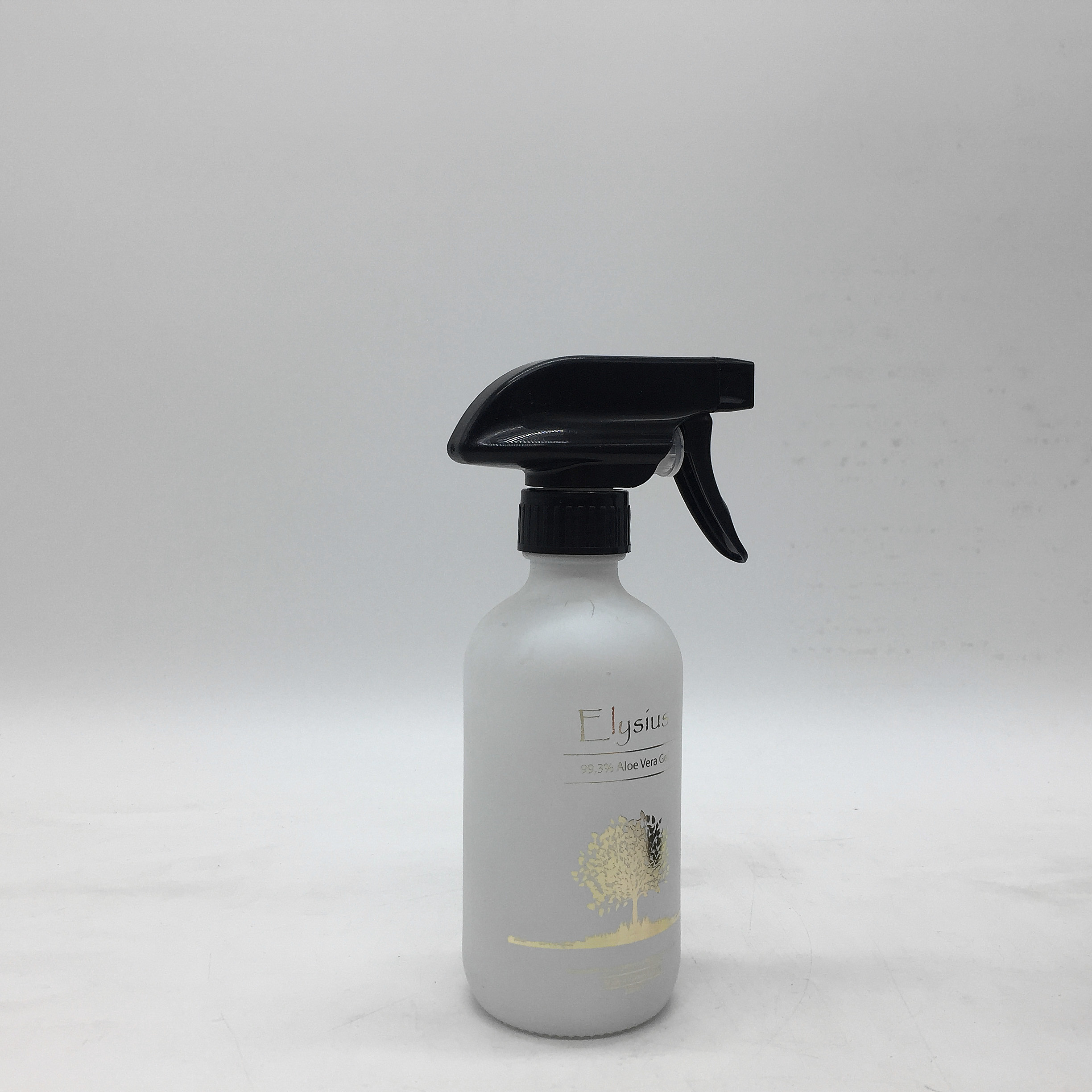 250ML 500ML Black Color Frosted Boston Round Glass Dropper Bottle With Spray Pump