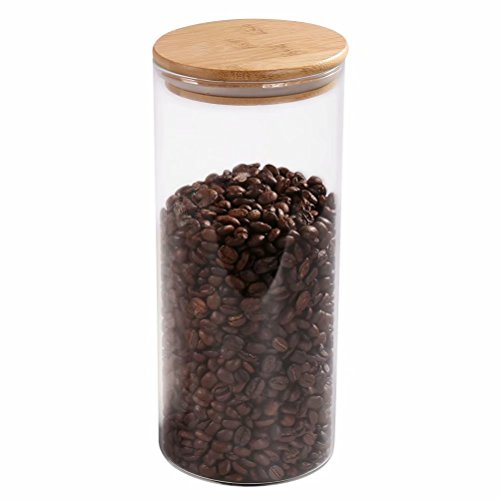 250ML High Borosilicate Glass Jar Food Storage Canister Container With Wood Rubber Airtight Lid