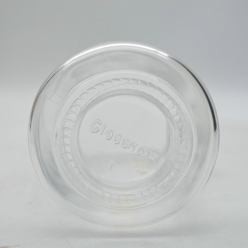 250ML Reusable Thick Clear Glass Storage Jar with Cork Stopper and Wooden Spoon For Keeps Food Dry Fresh for Home Kitchen