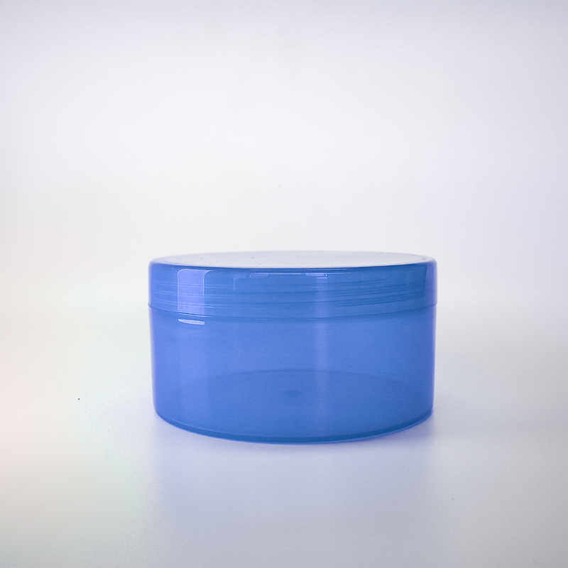 250MLcosmetic packaging plastic aluminum jar seal purple shea jars product packaging jars