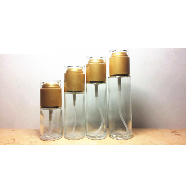 250Ml Clear Round Shaped Lotion Cosmetic Spray Pump Bottle Wholesale