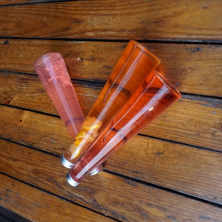 250Ml Round Cylinder Shape Food Grade Clear Plastic Cold Beverage Bottle Fresh Juice Empty 100Ml Beverage Bottle