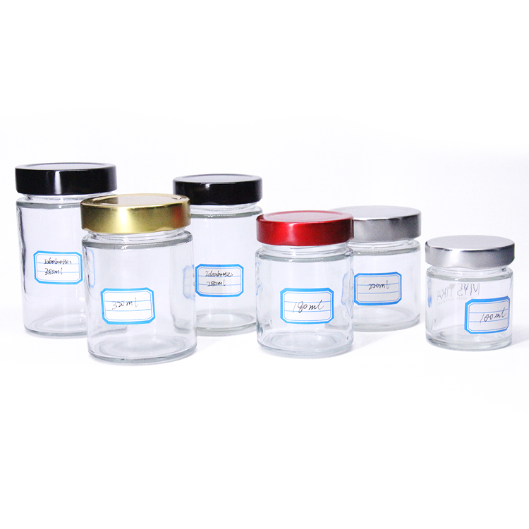 250Ml Straight Side Covered Glass Jars For Jam Ergo Food Jar
