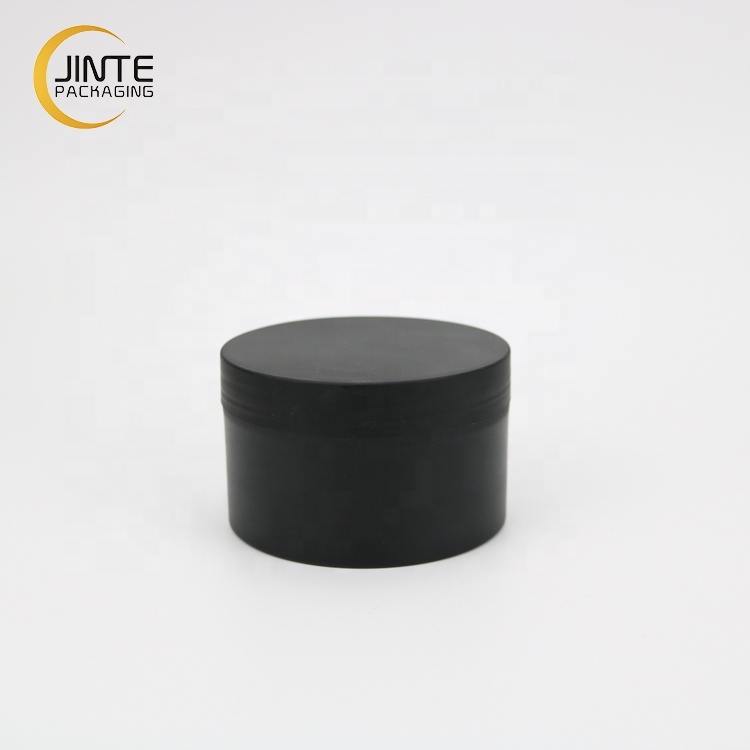 250g Cosmetic Packaging Matte Black Plastic PP Face Cream Jar