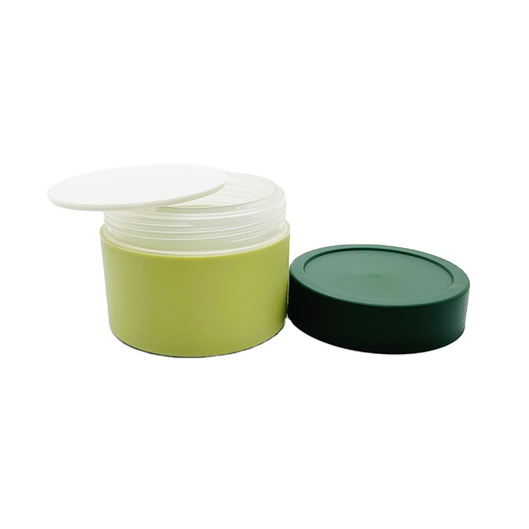250g PP frost surface cream jar, large size hair cream packaging jar, plastic double wall body cream gel jar