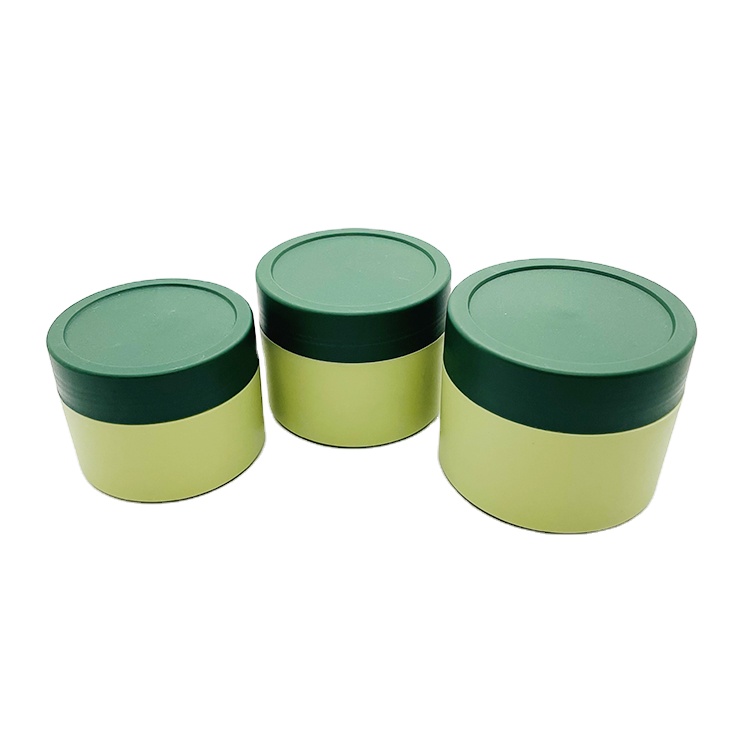250g PP frost surface cream jar, large size hair cream packaging jar, plastic double wall body cream gel jar