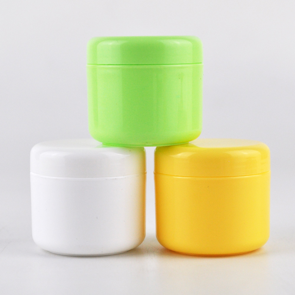 250ml 150ml 100ml 50ml PP plastic cosmetic container cream jar with lid