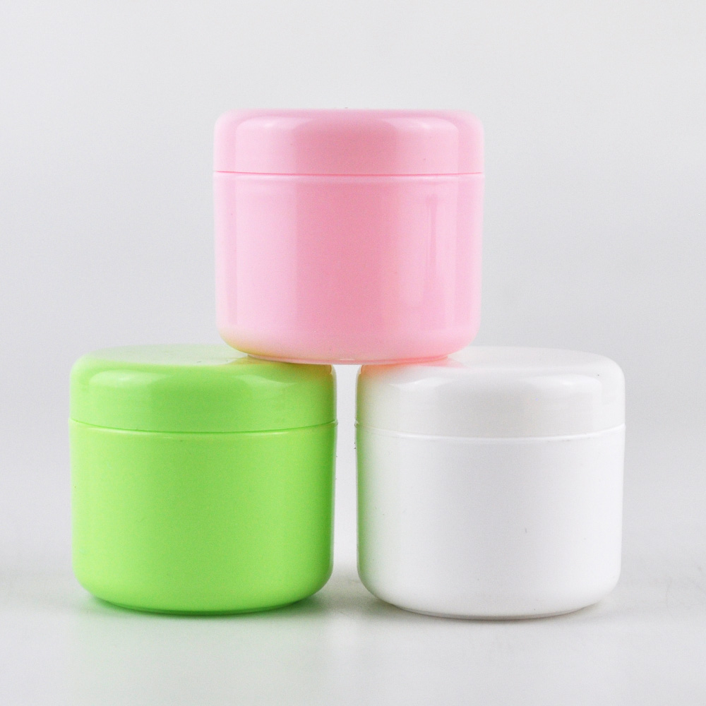 250ml 150ml 100ml 50ml PP plastic cosmetic container cream jar with lid
