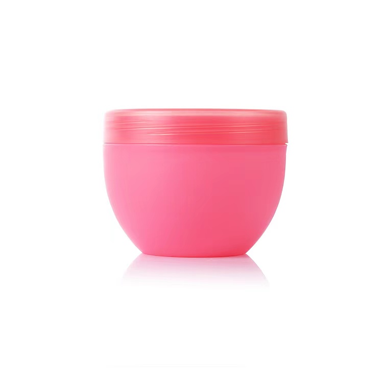 250ml 250g plastic PP frosted facial mask bowl shape jar, 8OZ Colorful facial cream mask bowl container