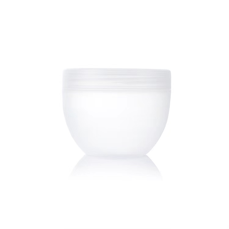 250ml 250g plastic PP frosted facial mask bowl shape jar, 8OZ Colorful facial cream mask bowl container