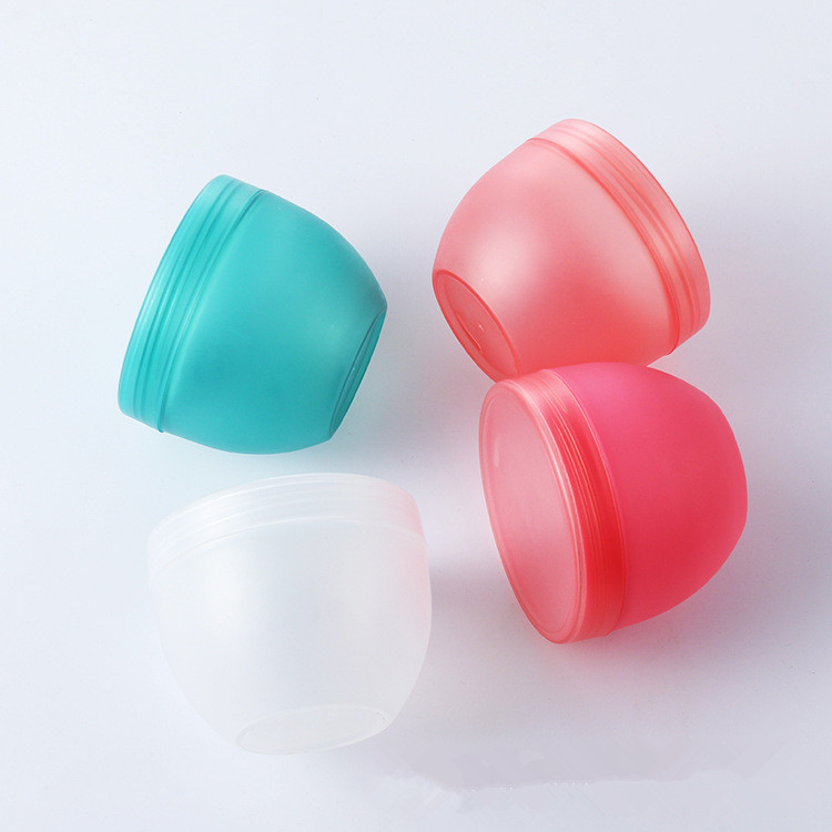 250ml 250g plastic PP frosted facial mask bowl shape jar, 8OZ Colorful facial cream mask bowl container