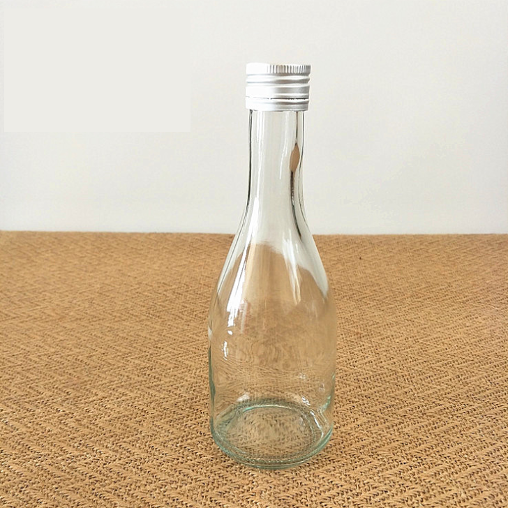 250ml 300ml 350ml Transparent Plum Wine Fruit Wine Beverage Glass Bottle Factory Manufacturer