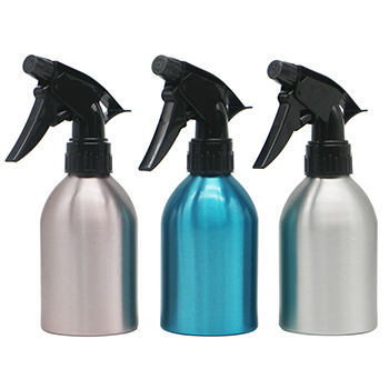 250ml 300ml 500ml 1000ml alcohol aluminum bottle with Screw cap lotion spray pump for packing