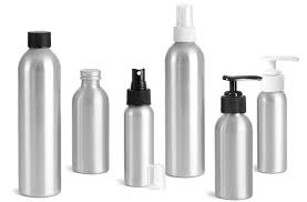 250ml 300ml 500ml 1000ml alcohol aluminum bottle with Screw cap lotion spray pump for packing
