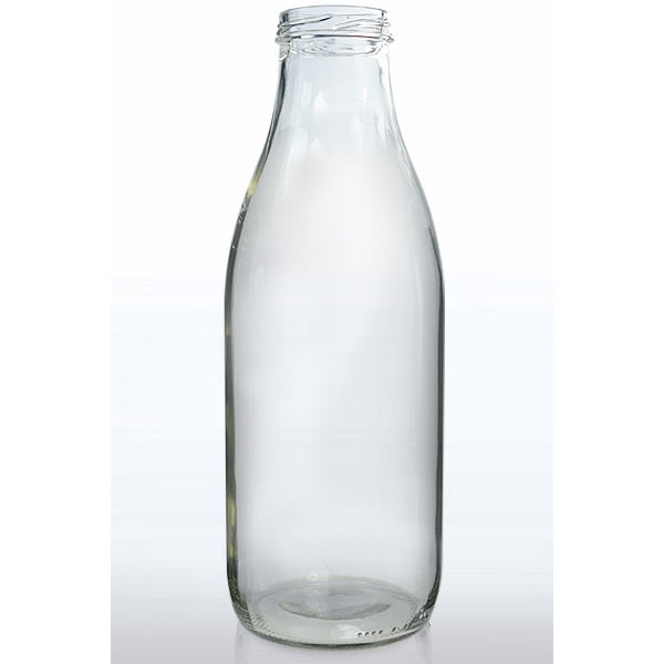 250ml 300ml 500ml 750ml 1L clear glass juice bottle glass milk bottle with metal lids beverage bottle
