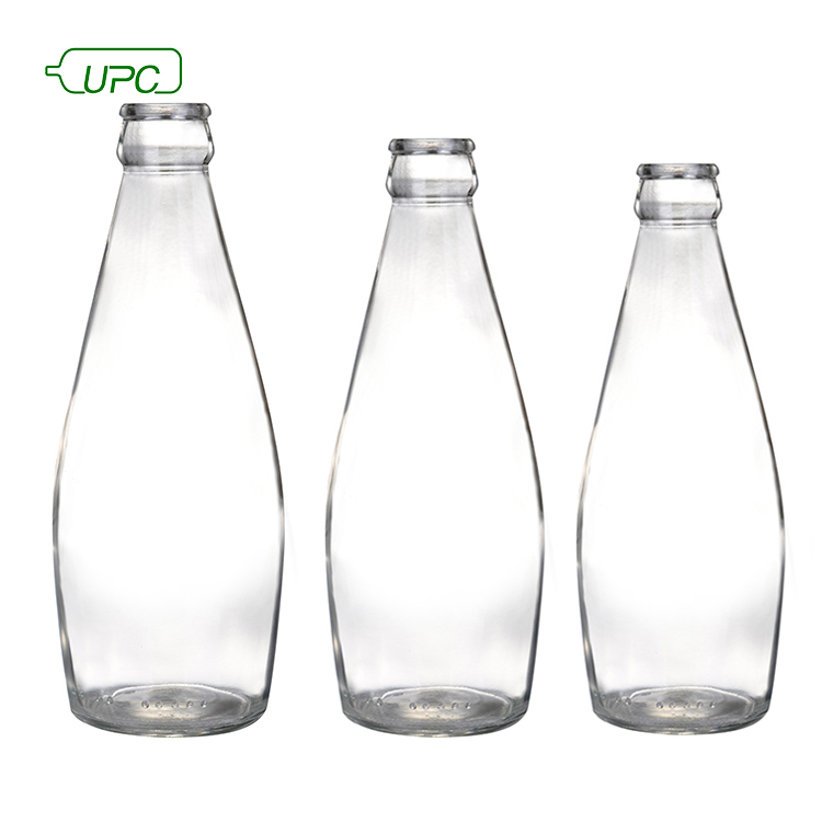 250ml 300ml Empty beverage drinking glass bottle for juice with cap
