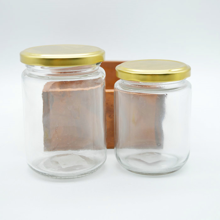 250ml 300ml spicy chili storage jar glass clear round jar
