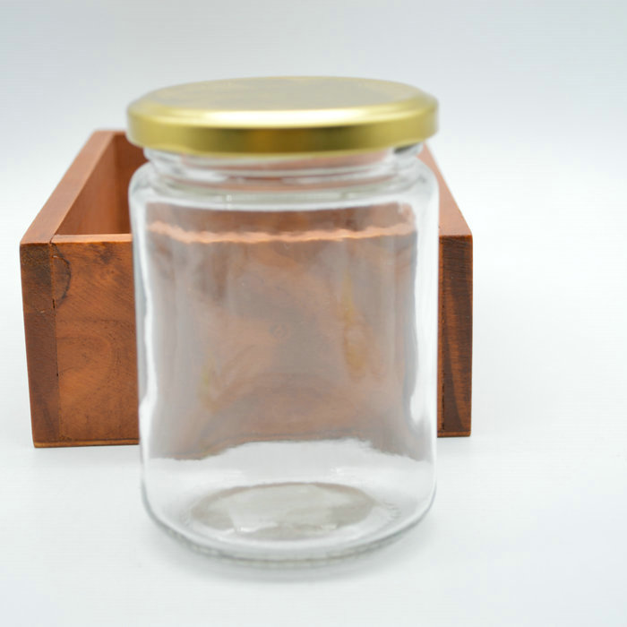 250ml 300ml spicy chili storage jar glass clear round jar