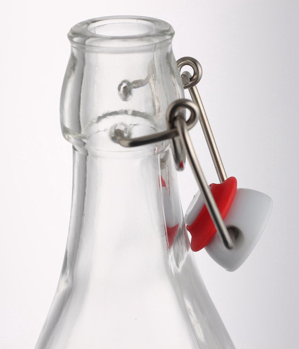 250ml 330ml 1liter recycled airtight glass beverage kombucha tea juice beer soft drinks bottle swing top