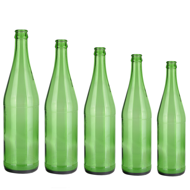 250ml 330ml 500ml 650ml beer green glass bottle