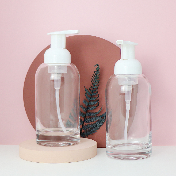 250ml 350ml shampoo bottles lotion bottle serum emulsion cosmetic glass foam bottle with pump