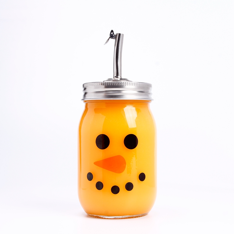 250ml 380ml 500ml 750ml Empty Clear Glass Mason Jars 16 oz Food Storage Glass Jar with Lids for Canning Jam Honey Jelly