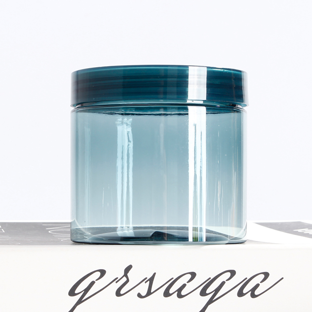 250ml 400ml Plastic cream Jar PET Straight Sided Jar with Smooth Lined Cap for Cosmetic Packaging bottles