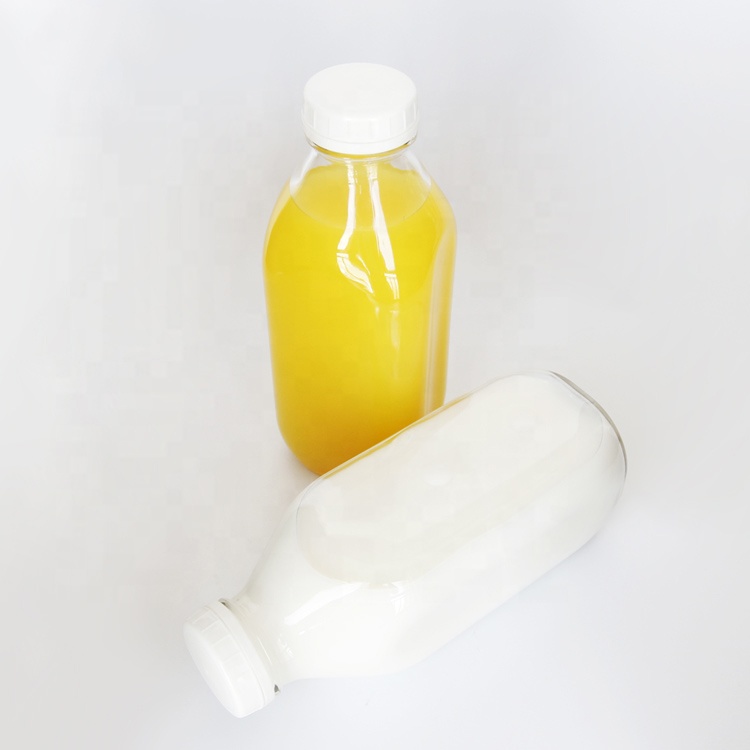 250ml 500ml 1000ml 1 liter glass milk bottle French square beverage juice glass bottles for sale