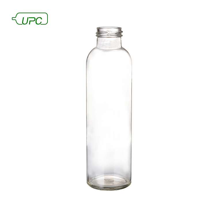 250ml 500ml 1000ml Empty Clear Juice Glass Bottle with Metal Cap