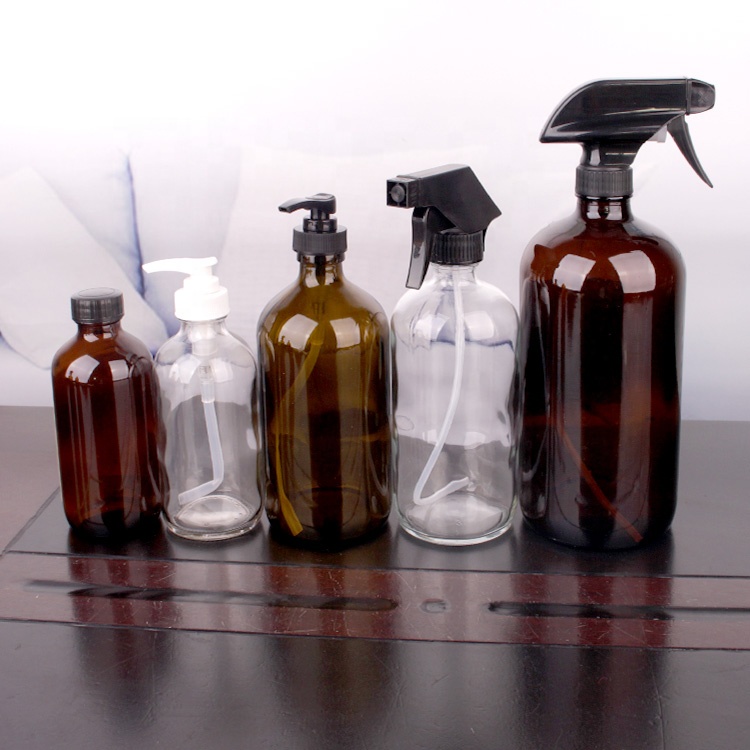 250ml 500ml 1000ml Soap Foaming Trigger Spray glass Bottles With Sprayer