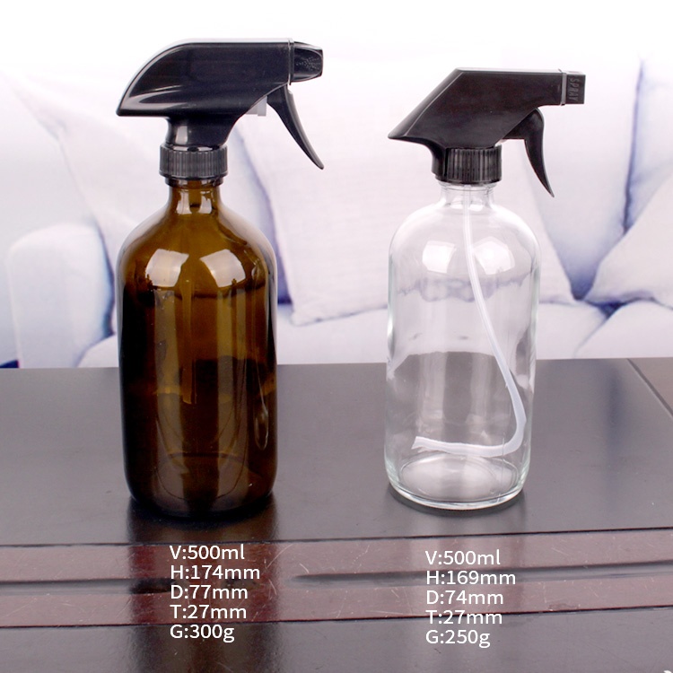 250ml 500ml 1000ml Soap Foaming Trigger Spray glass Bottles With Sprayer