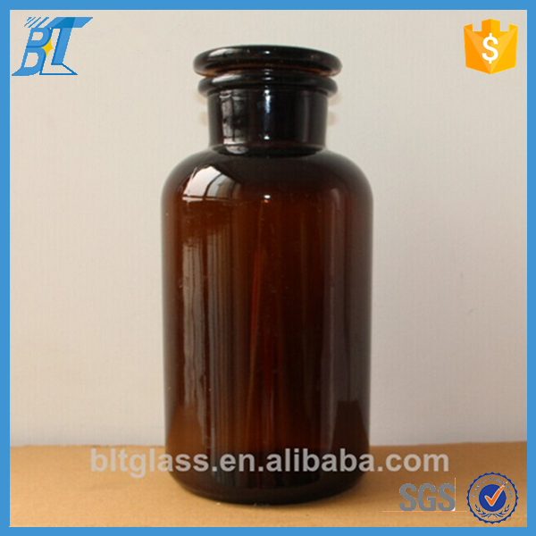 250ml 500ml 1000ml amber reagent glass bottle medicine bottle jar