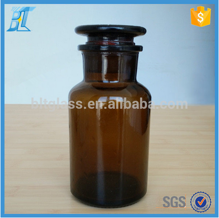 250ml 500ml 1000ml amber reagent glass bottle medicine bottle jar