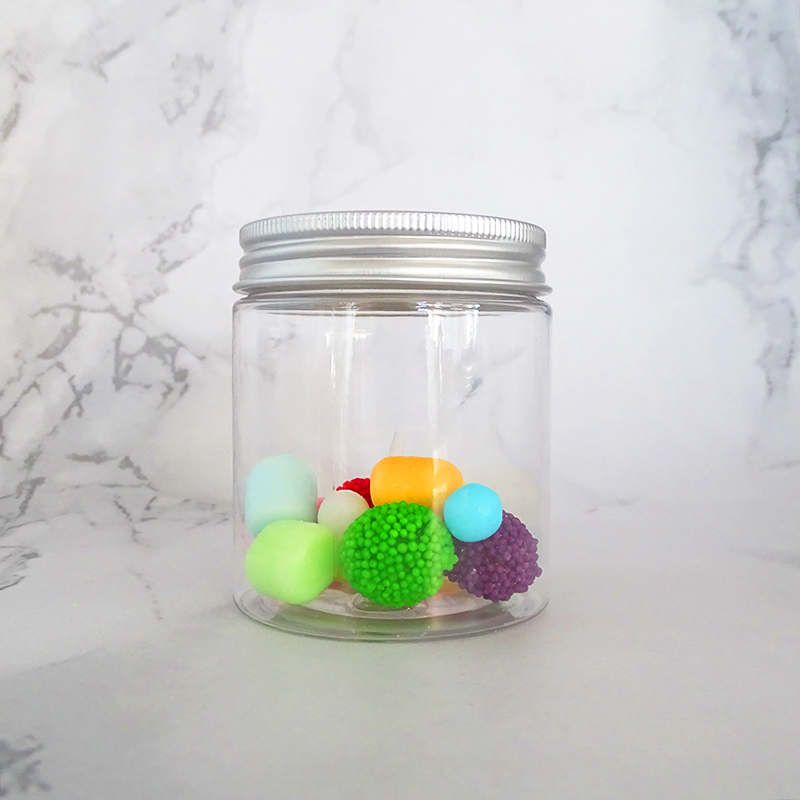 250ml 500ml 700ml 1000ml big size wide mouth food packing sealing empty PET pickle plastic jar with plastic cap