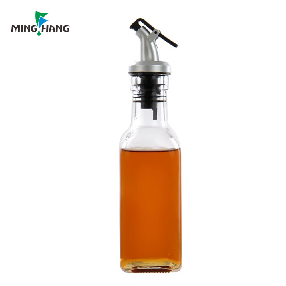 250ml 500ml 750m 1000ml dark green square glass olive oil bottle for sale