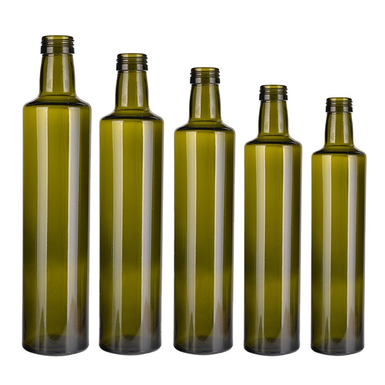 250ml 500ml 750ml Dark Green Olive Oil Empty Glass Bottle