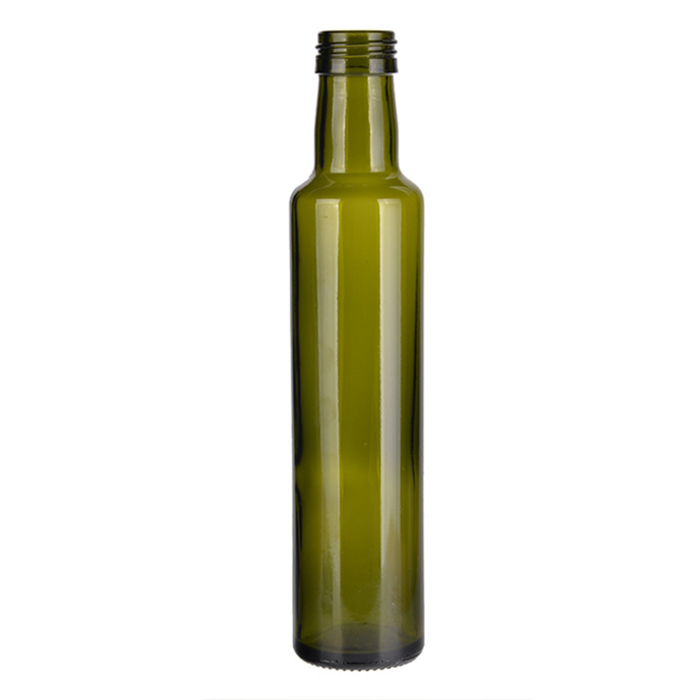 250ml 500ml 750ml Empty Marasca Edible Oil Bottle Green Glass Olive Oil Bottles with lid