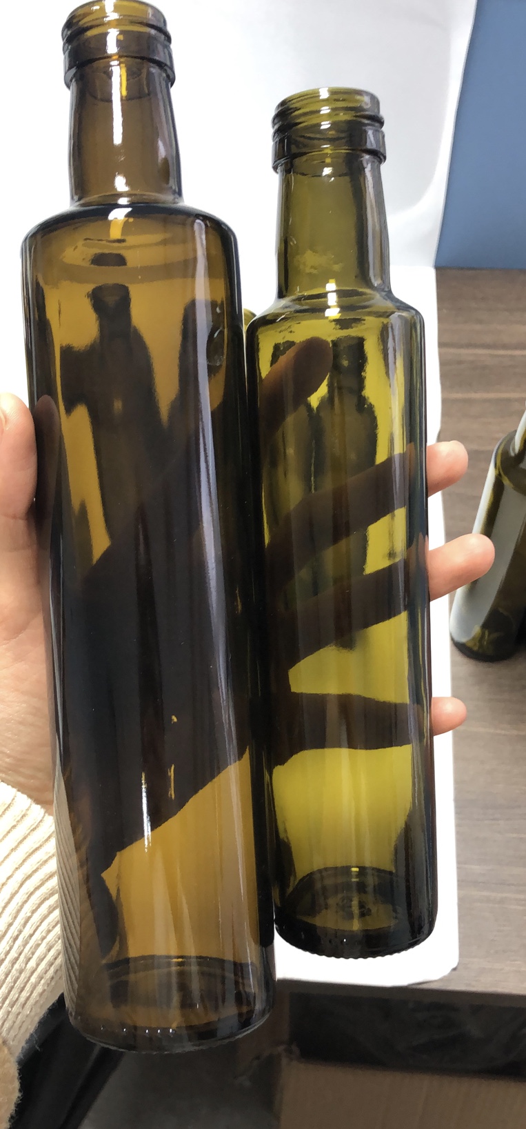 250ml 500ml 750ml classic green bordolese marasca olive oil glass bottle