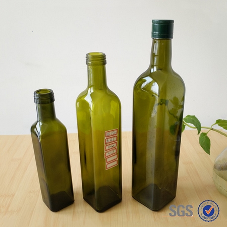 250ml 500ml 750ml dark green glass bottles for avocado oil seed oil olive oil packaging bottle