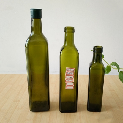 250ml 500ml 750ml dark green glass bottles for avocado oil seed oil olive oil packaging bottle