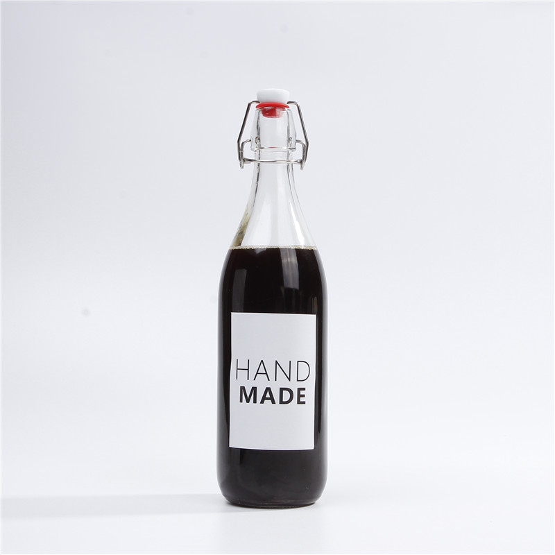 250ml 500ml Airtight Clip Top Glass Bottle With Swing Top For Preserve Juice Sauce Oil