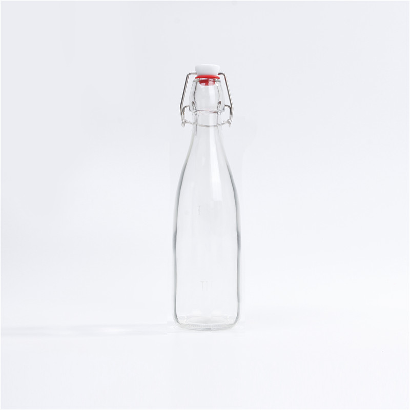 250ml 500ml Airtight Clip Top Glass Bottle With Swing Top For Preserve Juice Sauce Oil
