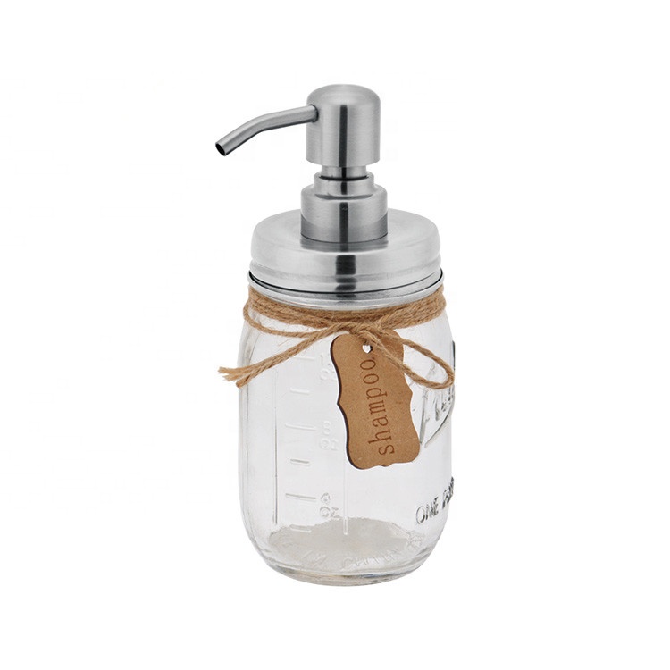 250ml 500ml Bathroom Aluminum Bottle Airless Spray Pump Amber Soap Glass Bottle With 28mm Cosmetic Lotion Pump
