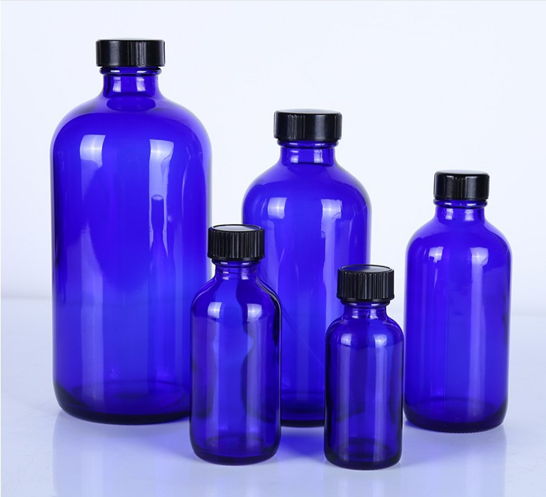 250ml,500ml Boston round shape glass bottle wine juice beverage bottle aluminum lid cap